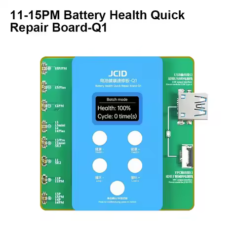 JCID JC Q1 Battery Window Pop-up Problem Solving Programmer for IP 11-15PM No Need FPC Battery Healt