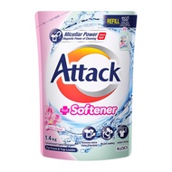 Attack Liquid Detergent + Softener Refill Pack