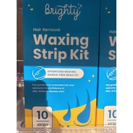 BRIGHTY HAIR REMOVAL WAXING STRIP KIT 10PC. BRIGHTY HAIR REMOVAL. BRIGHTY WAXING. HAIR REMOVER. HAIR