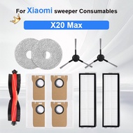 For Xiaomi Sweeping Robot X20 Max/X20 PRo Vacuum Robot Accessories Rolling Brush Filter Wipes Dust B