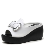 Wedges Women Brocade Fita Pearl