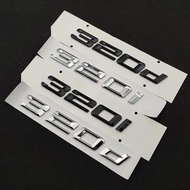 3D Chrome Car Letters For BMW 316i 318i 318d 320i 320d 325i 325d 330i 330d E46 E36 E90 F30 Emblem Lo