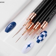 OOO DIY Flower Drawing Pen 4-25mm Metal Handle Nail Art Brush With Cover UU