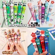 Cartoon Ten-Color Ballpoint Pen Inspirational Ten-Color Ballpoint Pen Kapibara Ten-Color Ballpoint P