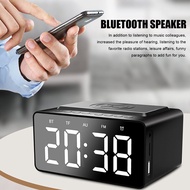 Wireless Charger Phone Charging Alarm Clock Bluetooth Speaker Fast Charger LED Smart Digital Clock For Iphone Huawei Samsung