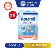 [Carton of 6] Aptamil Step 1 Infant Milk Formula 0-6 months 600g
