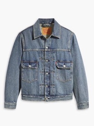 🔥 LEVI'S TYPE II TYPE 2 LEVIS Trucker Jacket Size L Indigo Men A7632-0001 DENIM WASHED not lvc levis