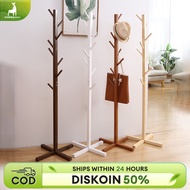 GANTUNGAN Wooden Hanger Stand, Standing Hanger, Hat Bag Hanger, Multifunctional Stand, Nice Clothes 