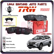 Perodua Aruz Front Brake Pads  Disc Brake Pad TRW