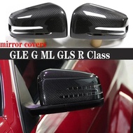 For Mercedes Benz GLE ML R GLS G Class G500 X166 W463 W166 Shells Rearview Cap Carbon fiber rear vie