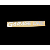 Garage one car sticker