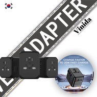 【Buy 3 get 1 free】 DOSEN Portable Universal Travel International 35W USB Adapter Fast QC 3.0 Charger