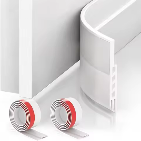 100cm Silicone Door Draught Excluder Door Bottom Sealing Strip Tape Weatherstrip Waterproof Wind Pro