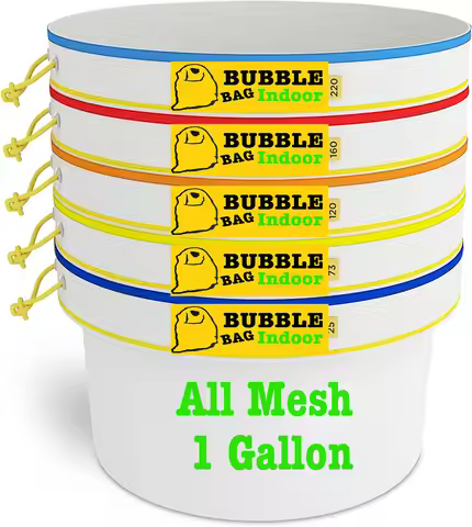 All Mesh Bubble Bags 1 Gallon 5pcs Kit Herbal Ice Extractor Hash Essence Shampo Flter Herbal Extract