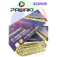 Pawaki Rantai Motor 415HUO O-Ring Chain Motorcycle 415 HUO 122L 132L Alloy Steel Y15 LC135 EX5 RS150