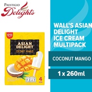 Wall's Asian Delight Coconut Mango Ice Cream Multipack 4x65ml - By Prestigio Delights