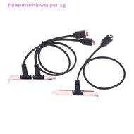 FSSG 50cm USB 3.2 Front Panel Header Type-E To USB-C Type C Female Connector Extension Wire Cable TY