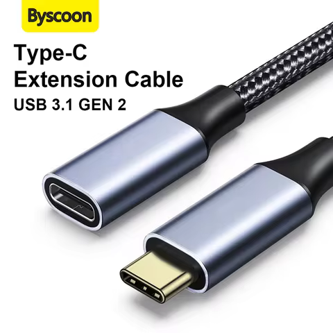 USB C Extension Cable 10Gbps 100W 4K@60Hz USB 3.1 GEN 2 Charging & Sync for iPhone 17 16 15 Pixel Ma