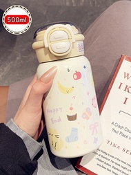 แก้วน้ำอุ่นลายแมว Adorable Cat Travel Water Bottle 316 เปลือกไมโครไซส์ แก้วน้ำสำหรับนักเรียน แก้วน้ำ