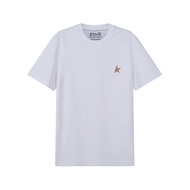 Golden Goose Mens Cotton Star Pattern Round Neck Short Sleeve T-Shirt Summer Casual Youth Style Leis