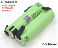 6PCS Liitokala new original NCR18650B 3.7V 3400mAh 18650 rechargeable lithium battery for Panasonic