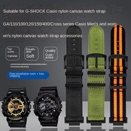Casio G-SHOCK GA110/100/120 GM/GA2100 Modified men‘s nylon canvas watch strap DW-5600 GW-B5600 GW-M5