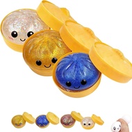 2026 BARU Mainan Squishy Dumpling Berkilau - Squishy Lembut untuk Melegakan Keresahan, Squishy Dumpl