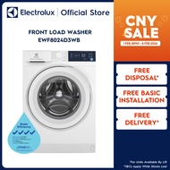 Electrolux EWF8024D3WB 8KG White Front Load Washer UltimateCare 300 HygienicCare 12 Programs EcoInve