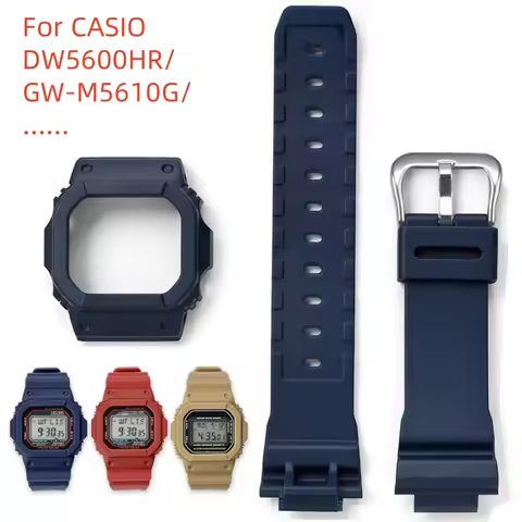 For CASIO g-shock DW5600HR/GW-M5610GWB5600 G-5600E GW-M5600 TPU watch strap case Resin wristband Spe