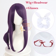 Anime Kamishiro Rize Cosplay Wig 70cm Purple Rize Scalp Cosplay Anime Wigs Heat Resistant Synthetic 