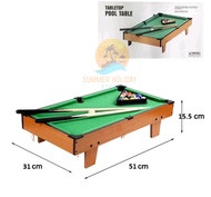 Meja billiard mini pool tabletabletop billiard board game bahan kayu berkualitas tinggi