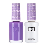 DAISY DND duo - gel polish and nail polish, shades of purple