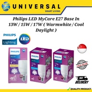 [SG SHOP SELLER] Philips LED Bulb E27 Base MyCare 13W 15W 17W Warm White (3000K) Cool Daylight (6000K)