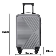 ABS ย้อน กระเป๋าเดินทาง  Luggage ยุค น้ำหนักเบา กระเป๋าล้อลาก ล้อลากกระเป๋าล้อลาก 24 นิ้ว 8 ล้อคู๋ suitcase