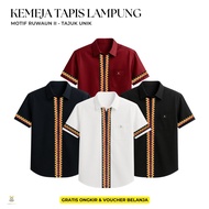 KEMEJA TAPIS LAMPUNG - RUWAUN II MOTIF UNIK - KEMEJA TAPIS LAMPUNG - KEMEJA PRIA LAMPUNG - KEMEJA KH