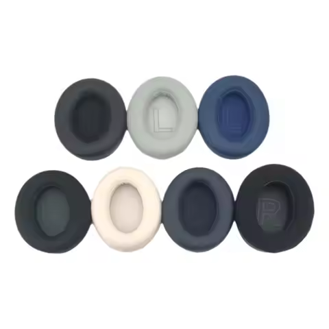 1Pair Replacement Ear Pads Memory Foam Protein Leather Headset Earmuff Soft Ear Cushion for Anker So