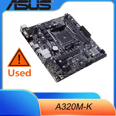 ASUS PRIME A320M-K AMD Ryzen AM4 DDR4 HDMI VGA M.2 USB 3.1 Micro-ATX Motherboard