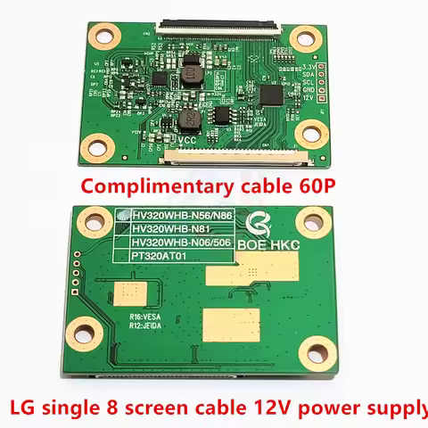 WORKING GOOD !! HV320WHB-N81 /N06 HV320WHB-N86 /N56 HV320WX2-500/506 BOE Logic Board T-CON CV320PW05