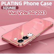 Vivo V29e 5G 2023 Luxury Plating Casing Phone Case Soft Silicone Shockproof Back Cover For Vivo V29e