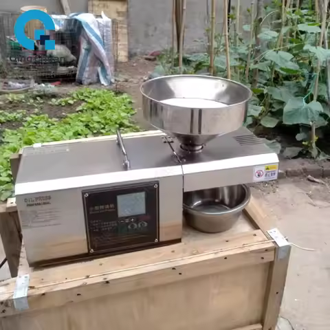 Oil Press Machine 7-12Kg per hours Commercial Peanut Seeds Sesame Sunflowers Squeezer