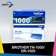 [ORIGINAL] Brother Toner TN-1000 TN 1000 Black / DR -1000 Dr 1000 Drum