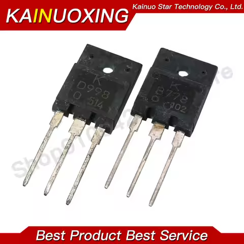5PCS 2SB778 KTB778 2SD998 KTD998 B778 D998 TO-3PF Audio amplifier high-power pairing tube