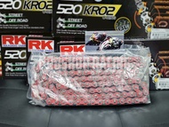 💥โซ่ RK 520 ยาว 120 ข้อ O-Ring มี 8 สี KRO oring 120 ข้อ