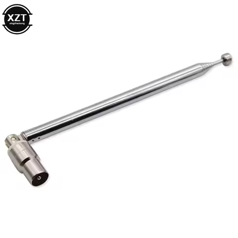 Telescopic Antenna DVB-T Antenna 7 Sections 15dbi DVB-T TV HDTV Radio DVD Antenna IEC Male Connector