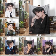 Yiran Zhou Printed Flannel Blanket Soft Single-Sided Throw Blanket for Fans
