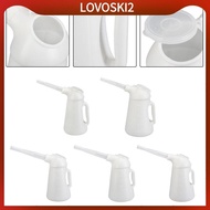 [LovoskiacMY] Oil Jug with Spout Durable Oil Measuring Jug White Ergonomical Handle Leakageproof Oil