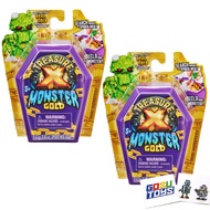 Treasure X Monster Gold Mini Monsters (2 Pack) with 2 Gosutoys Stickers