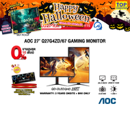 [ผ่อน 0% 10 ด.]AOC 27" Q27G4ZD/67 GAMING MONITOR (QD-OLED QHD 240Hz)/ประกัน 3 Years Onsite + BKK ONL
