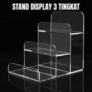 Acrylic Display Stand - 3-Tier Acrylic Multifunction Display Rack