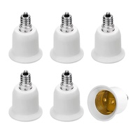6pcs E12 to E26 Adapter Chandelier Light Socket Candelabra US CA E12 to Edsison Medium E26/E27 Bulb 